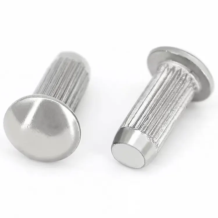 Rivet knurled